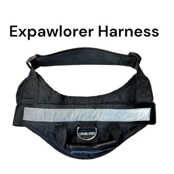 Expawlorer Black Reflective Dog Harness Padded With Adjustable Straps Size Lg - Picture 1 of 8